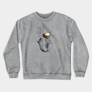 Mermaid Sketches Series: Astronaut Mermaid Crewneck Sweatshirt